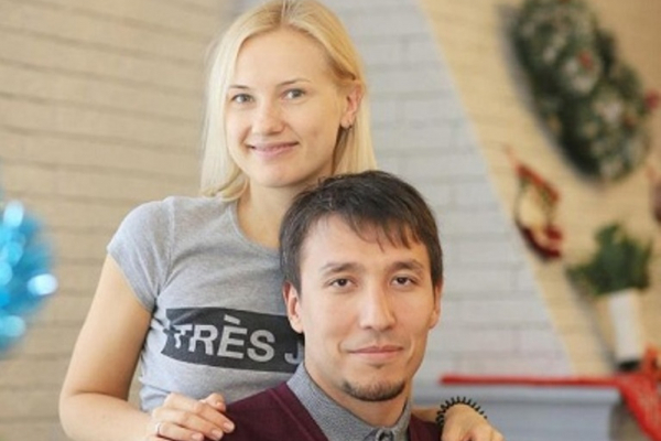 С женой