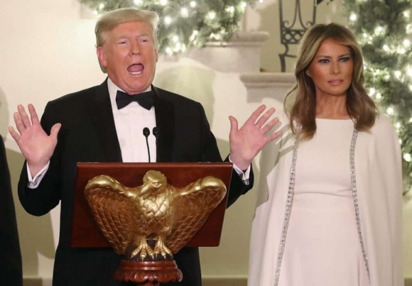 Дональд Трамп с женой