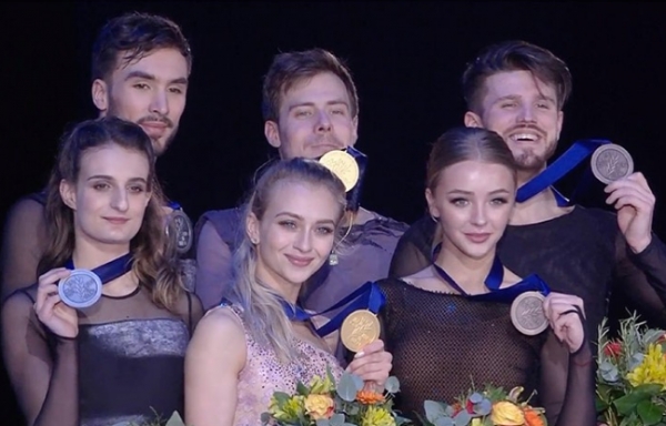 Иван Букин и Александра Степанова на Чемпионате Европы в 2020 году