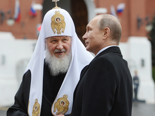 Патриарх Кирилл и Владимир Путин