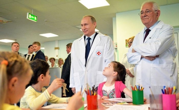 Леонид Рошаль и Владимир Путин