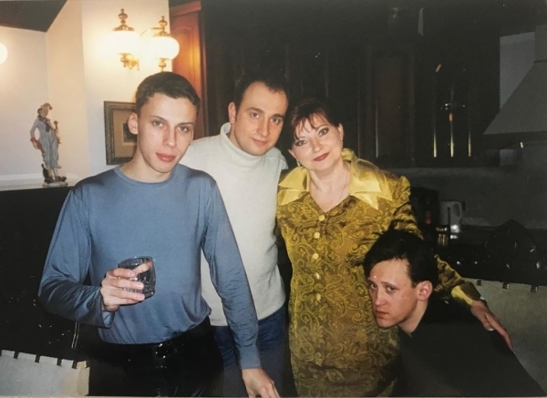 Сергей Дроботенко (крайний справа) с Галкиным, Степаненко и Святославом Ещенко