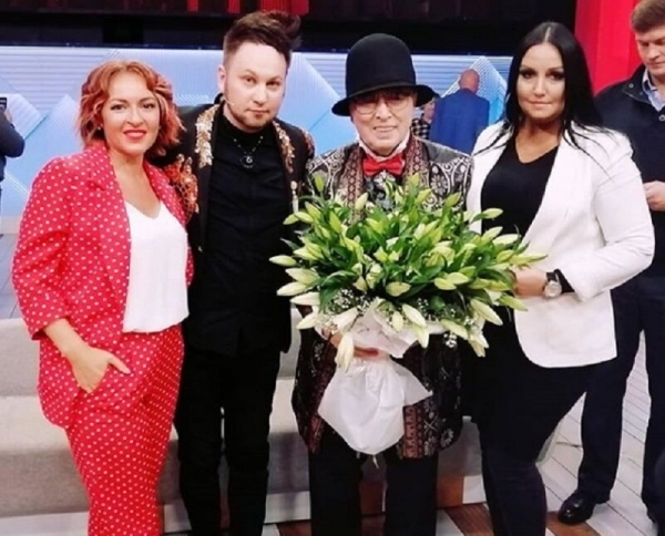 Вячеслав и Иван на съемках «Пусть говорят»